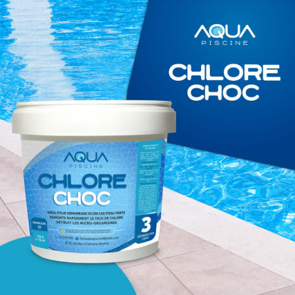 Chlore granulé choc -Aqua Piscine - 50KG