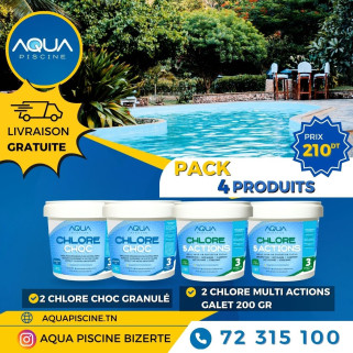 PROMOTION PACK 4 SEAUX CHLORE